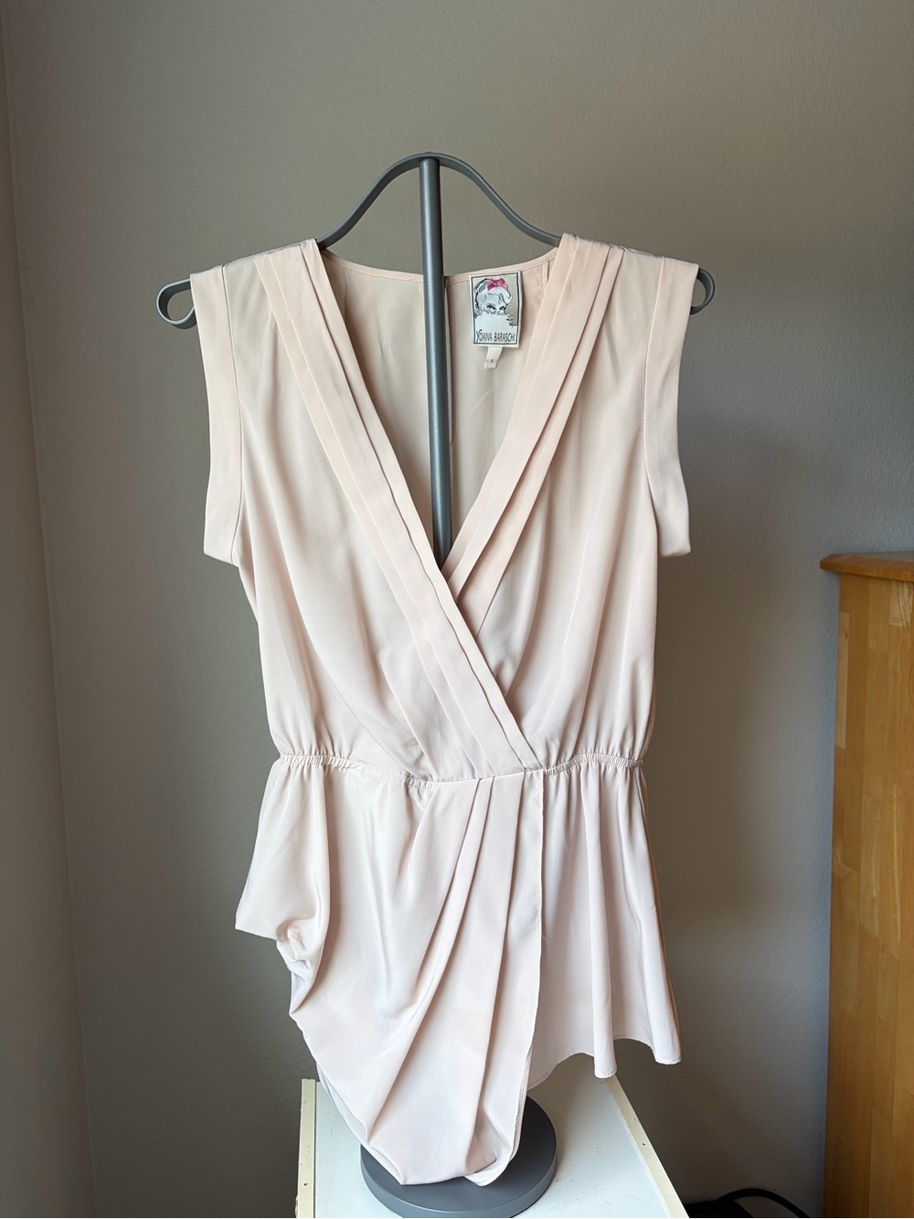 Yoana Baraschi Champagne Color Sleeveless Top